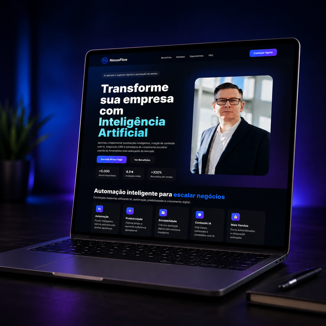 Projeto de site profissional para empresas